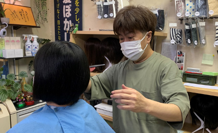 山口県  徳山中央病院  理容中央 店内イメージ